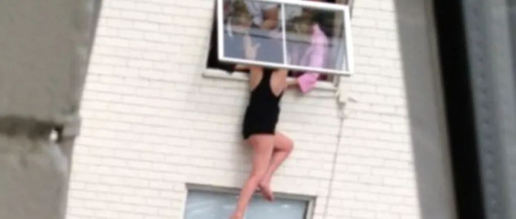 Cum a fost salvată o tânără care voia să se arunce de la etaj