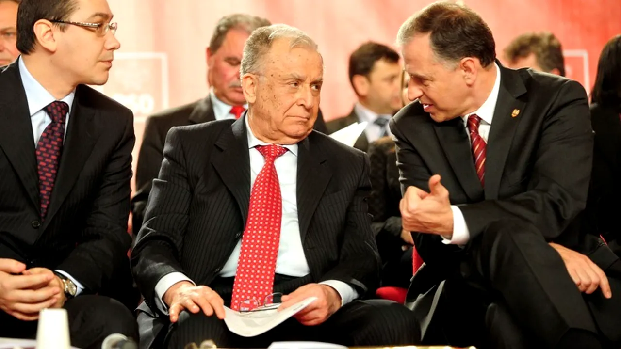 Ponta, întrebat dacă Iliescu trebuie exclus din PSD și Geoană reprimit: