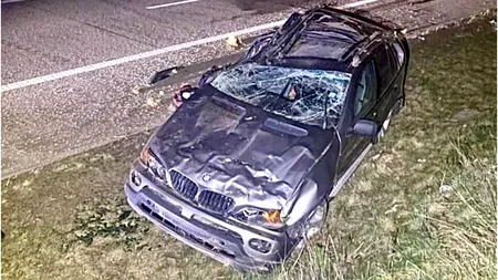 INCREDIBIL ce a făcut un șofer român, grav rănit, după ce și-a distrus BMW-ul pe o autostradă din Germania