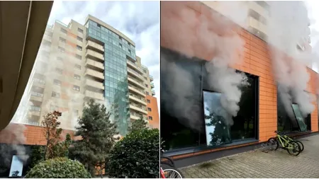 INCENDIU la un hotel din sectorul 6 al Capitalei. Un angajat a suferit arsuri și zeci de persoane au fost evacuate. Pompierii au intervenit de urgență