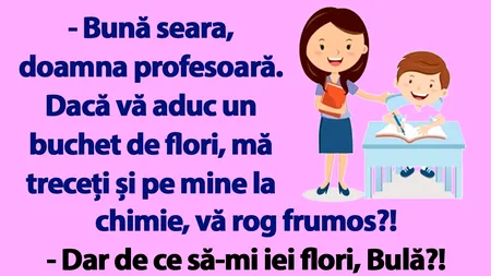 BANC |  Bulă și profesoara de chimie