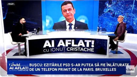 Doru Bușcu: „Ezitările PSD se pot înlătura cu un telefon din străinătate”