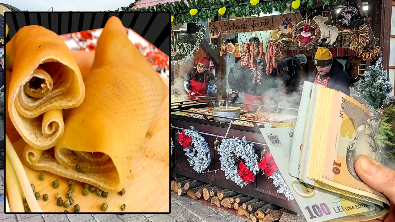 Prețul URIAȘ cu care se vinde 1 kg de șorici, la Târgul de Crăciun din Piața Constituției