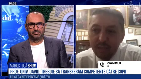 VIDEO | Daniel David: „Ceea ce trebuie să transferăm către tineri sunt, de fapt, competențe. Cunoștințele declarative reprezintă mersul la sală pentru creier. Te ajută să nu fii prost, îți dezvoltă creierul”