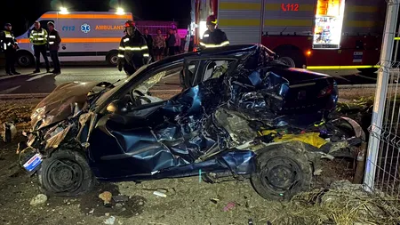 FOTO: Un şofer beat și drogat a fost reținut, după ce a produs un accident în care au murit doi oameni
