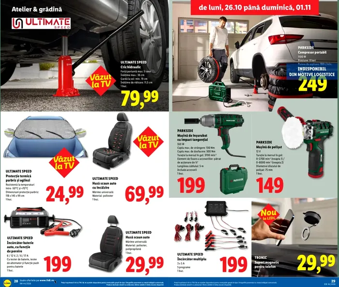 Produsul de 70 de lei pe care LIDL îl vinde începând de luni, 26 octombrie. Este indispensabil pentru șoferi în sezonul rece