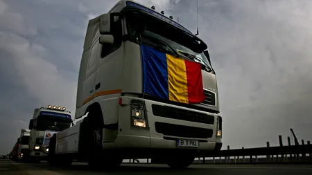 UNTRR protestează în fața sediului Comisiei Europene din București: Pachetul de MOBILITATE I, pericol pentru transportatorii din EST