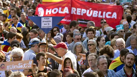 Mii de separatiști au protestat în Spania, față de arestarea miniștrilor din fostul guvern catalan