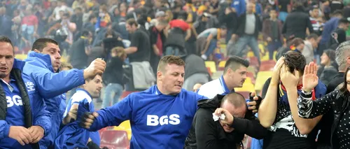 Reacția OFICIALĂ a firmei de pază care a bătut suporterii români la meciul cu Ungaria: „E greu să îi potolești cu vorba bună pe suporterii violenți