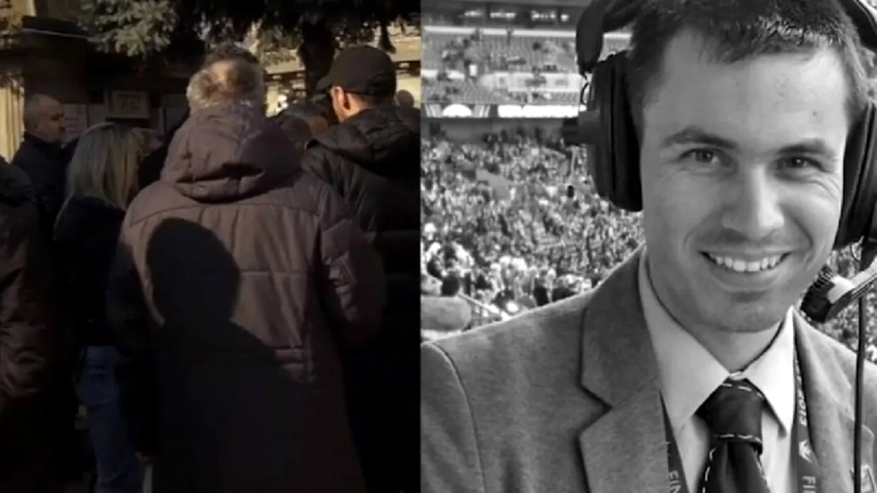 Momente SFÂȘIETOARE pentru apropiaţii jurnalistului Bogdan Socol: Familia şi prietenii l-au condus pe ultimul drum