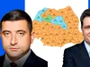 HARTĂ. Rezultatele primului tur al alegerilor prezidențiale pe județe. Unde au obținut George Simion și Nicușor Dan cele mai multe voturi