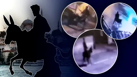 VIDEO | Varianta Ali Baba, 2026. Un turc a jefuit un magazin de bijuterii și a dispărut în trombă călare pe măgar