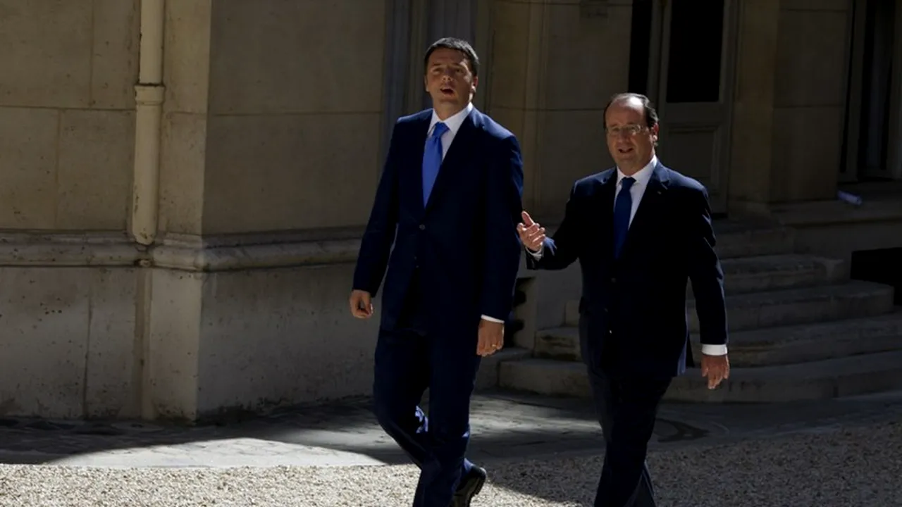 Hollande s-a întâlnit cu Renzi înaintea mini-summitului stângii europene. Cine este invitat la Paris și ce decizii se vor lua