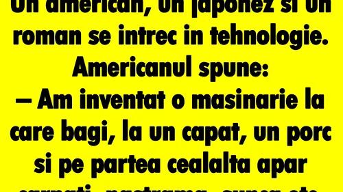 BANCUL ZILEI | Care e diferența dintre români, americani și japonezi
