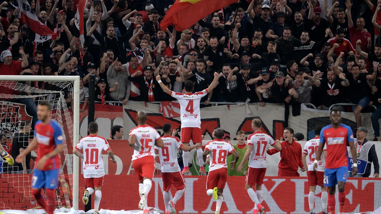 Dinamo - FCSB scor 2-1. Echipa lui Becali pierde primul loc