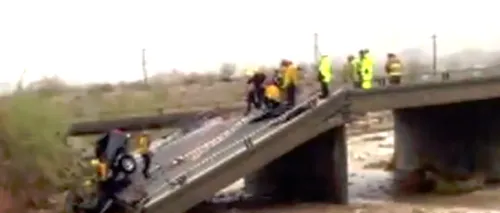 Un pod rutier s-a prăbușit în California
