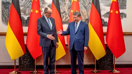 După Macron și Starmer, Friedrich Merz merge în China să ceară „parteneriat echilibrat și corect”. Merz este înspțit de directorii VW, BMW și Siemens