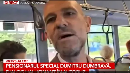 Imagini cu Dumitru Dumbravă în autobuz: „Câte amenzi ați luat?”