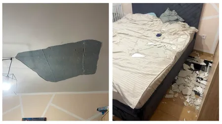 Singurul bloc ANL din Dej este un pericol public. Tencuiala tavanului dintr-un apartament a căzut pe un copil