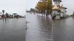 Străzile din Mamaia sunt inundate, în urma ploilor torențiale. Meteorologii au emis cod roșu în mai multe zone din județul Constanța