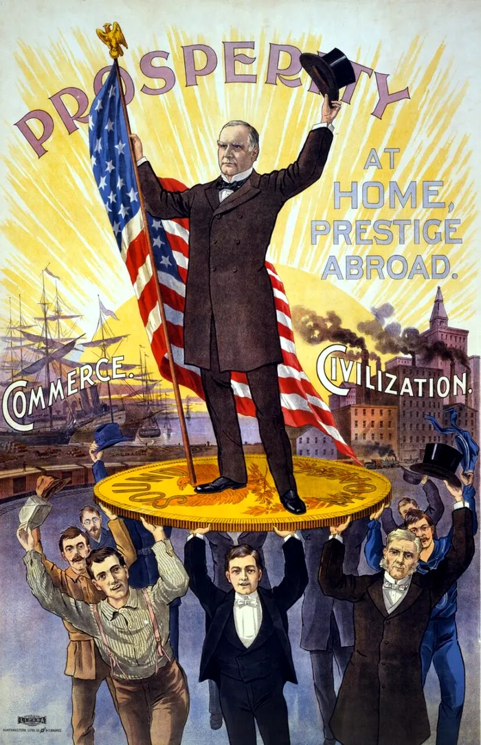 William McKinley - afiș electoral. Sursa Foto: Profimedia