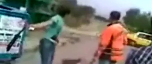 VIDEO: Un tânăr care hărțuiește un măturător are o surpriză