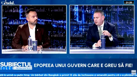 Cine a băgat România în criză? Scandal în platoul Gândul între Ben Oni Ardelean (PNL) și Fabian Radu (AUR) pe situația din țară