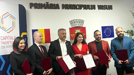 Primăria Vaslui a semnat acordul de cooperare pentru ca municipiul să devină Capitala Tineretului din România în anul 2025