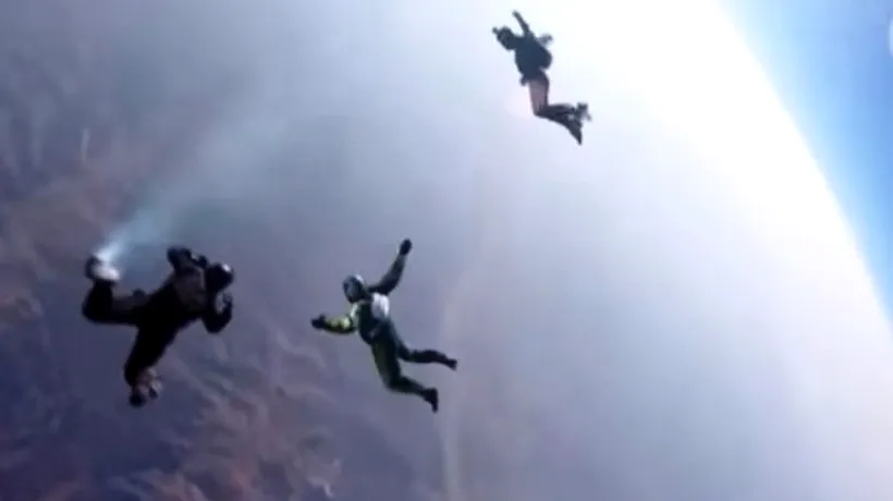 VIDEO. Primul om care a sărit fără parașută de la peste 7 kilometri altitudine