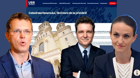 Sfânta ipocrizie USR-istă. De la „Dumnezeu iubește spațiile mici”, refuzul de a finanța Biserica și de a atinge Biblia la depunerea jurământului, „useriștii” au ajuns să ocupe primele locuri la Sfințirea Catedralei. În frunte cu Nicușor Dan