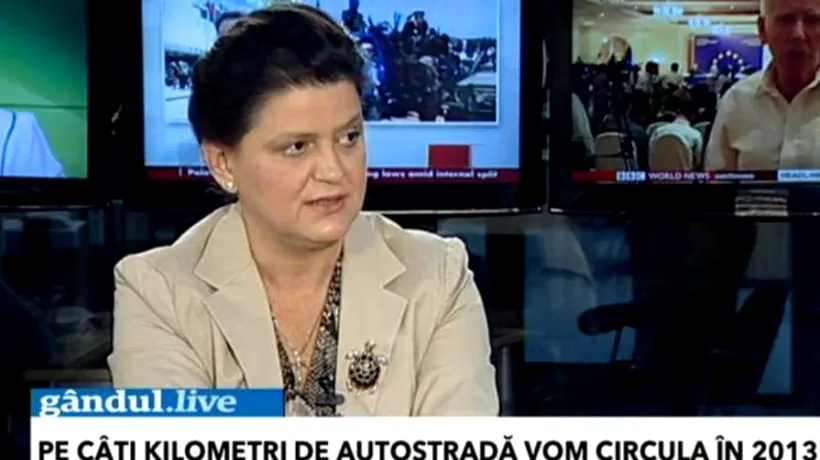 VIDEO GÂNDUL LIVE. De ce nu are România autostrăzi. Anca Boagiu: E un interes al unor găști mafiote la nivelul statului. Vom pierde banii europeni