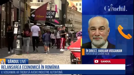 Varujan Vosganian la GÂNDUL LIVE: Nu cred în educația online! / Restricțiile în plan economic trebuie să fie înlăturate și economia trebuie lăsată să meargă - VIDEO