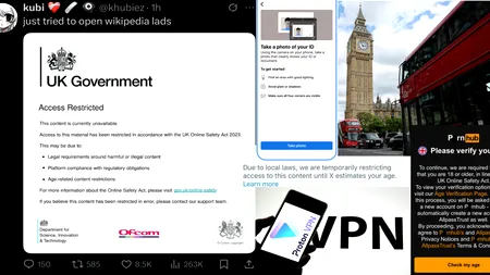 O nouă lege de verificarea vârstei nu le mai permite britanicilor să navigheze pe internet fără cartea de identitate, scanare facială sau VPN