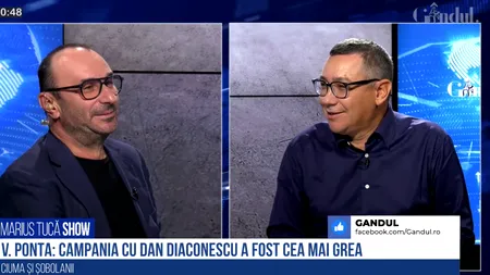 VIDEO | Victor Ponta, despre bătălia cu Dan Diaconescu de la Târgu Jiu: „A fost cea mai grea campanie. Mi-a fost foarte greu cu el. Era un politician foarte bun, care, însă, s-a lăsat păcălit de Vanghelie”