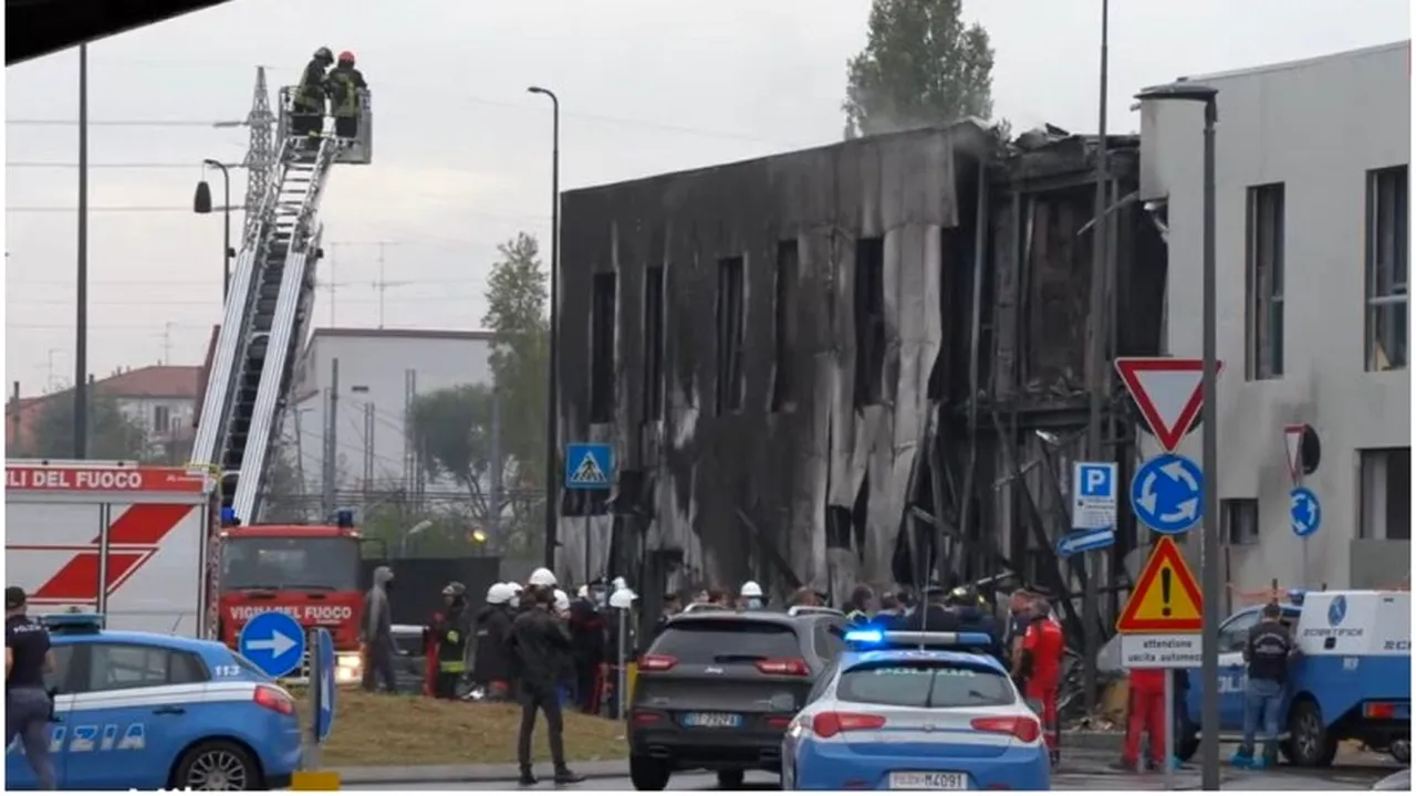 Un avion românesc s-a prăbuşit lângă Milano. Opt persoane au murit, printre care un copil (VIDEO)
