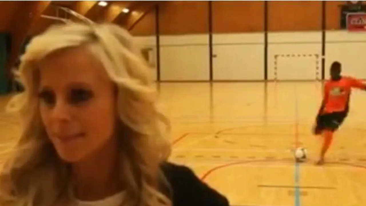 VIDEO. Lovituri de la 11 metri, executate într-o poartă neobișnuită