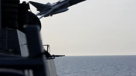 Primele imagini de la incidentul ruso- american din Marea Baltică