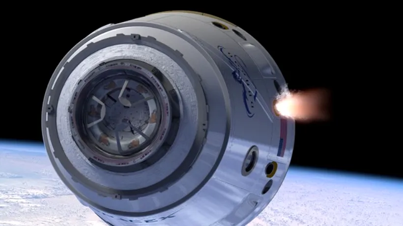 Capsula Dragon, fabricată de compania privată SpaceX, s-a desprins de Stația Spațială Internațională