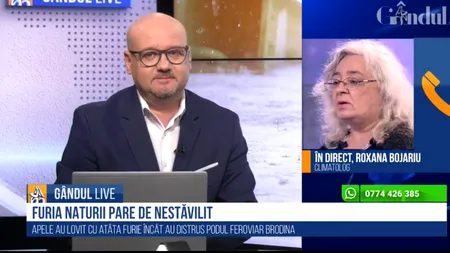 GÂNDUL LIVE. Roxana Bojariu, climatolog: „Luna iunie, cea mai ploioasă și instabilă”