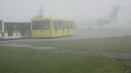 Un avion cu 24 de pasageri la bord, de la Timișoara, nu a putut ateriza la Craiova din cauza ceții
