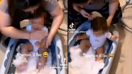 O femeie și-a băgat copilul în vârstă de un an într-o cadă cu ZĂPADĂ. Aceasta este cercetată de Poliție