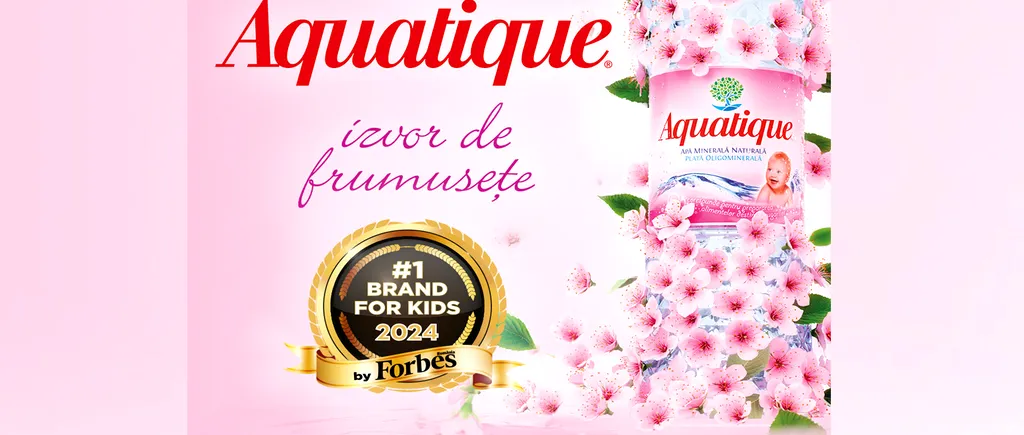 (P) Aquatique este desemnată, din nou, Cea mai bună apă minerală plată pentru copii și Cea mai bună apă minerală plată pentru sugari