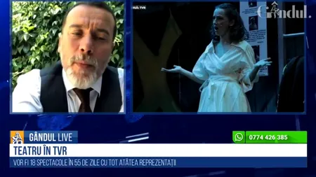 GÂNDUL LIVE. Andras Demeter, directorul Casei de productie TVR: „Avem o ofertă artistică diversificată!” / Spectatorii sunt așteptați din nou la teatru, cu respectarea măsurilor anti-COVID