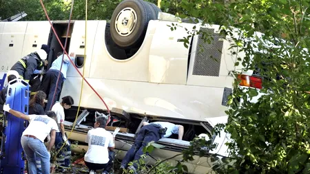 ACCIDENT DE AUTOCAR.  Autovehiculul s-a RĂSTURNAT în apropiere de vama arădeană Nădlac. O persoană a murit 