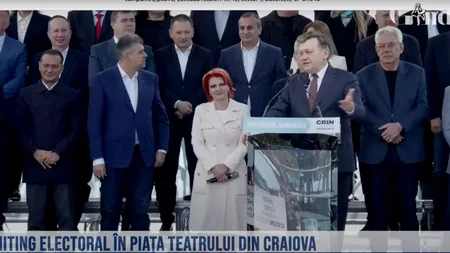 Marcel Ciolacu și Crin Antonescu, miting electoral în inima Olteniei / „Avem nevoie de un PREȘEDINTE, nu de un lider de galerie”