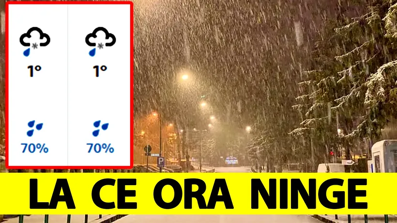 Prognoza BBC Weather | La ce ORĂ EXACTĂ va începe să ningă în București