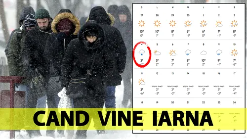 Meteorologii Accuweather anunță când vine iarna în România: Pe ce dată exactă cade prima ninsoare în București