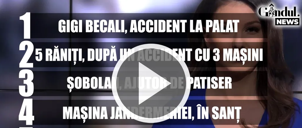 GÂNDUL NEWS. Sperietură teribilă pentru Gigi Becali. Maybachul miliardarului a fost lovit în trafic de un Logan | VIDEO