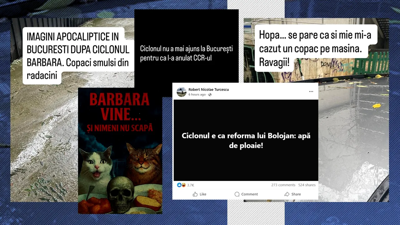Cum s-a trivializat ideea de ALERTĂ: valuri de glume în lipsa CICLONULUI. Cum s-au amuzat internauții