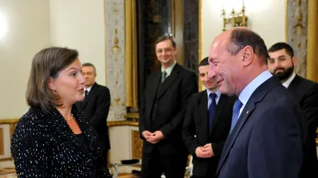 Emisarul american, Victoria Nuland, a stat o oră la Palatul Cotroceni. Băsescu: „Sper că micile neînțelegeri nu ne vor afecta relația